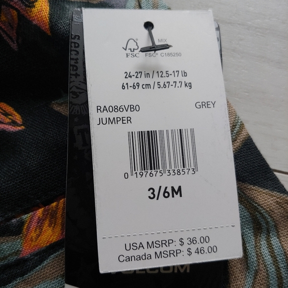 VOLCOM Baby NEW Baby Romper - Picture 14 of 15